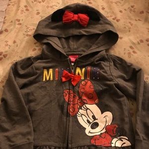 Disney Brand 3T Minnie Mouse Girl Hooded Jacket